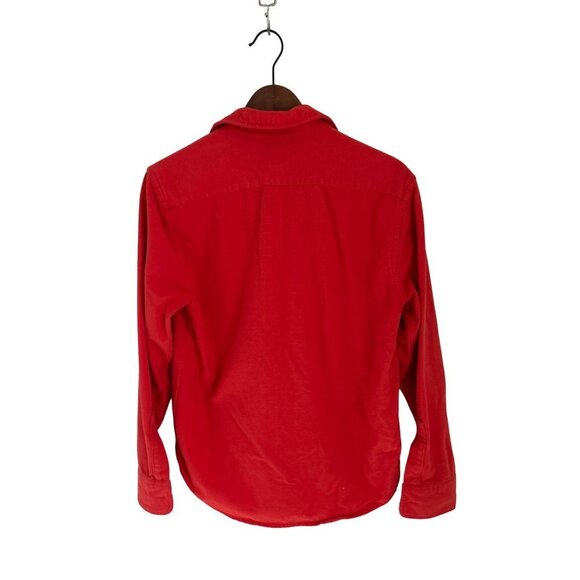 L.L. Beam Cotton Fleece Shirt Button-down Front Pockets Long Sleeve Size Large - Picture 7 of 10